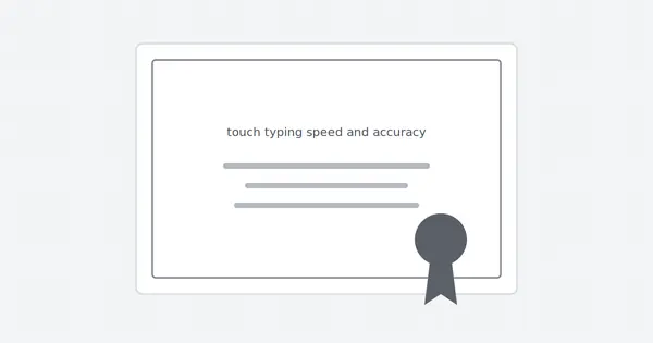 Earning a Ratatype typing certificate illustration